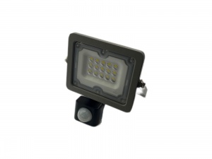 картинка Светодиодный прожектор с датчиком движения SMD PRO SLIM 10W 220V IP65 White от магазина gslight