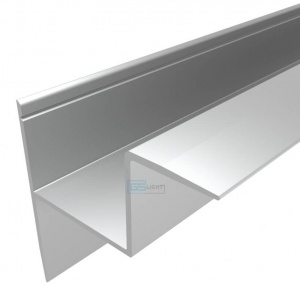 картинка Алюминиевый профиль накладной GS.4345 v2.0 без экрана магазин gslight lc-nku-4543-2