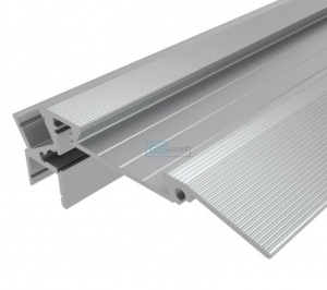 картинка Алюминиевый профиль накладной для ступеней GS.7928 v2.0 с накладкой без экрана магазин gslight lc-pds-2879-2