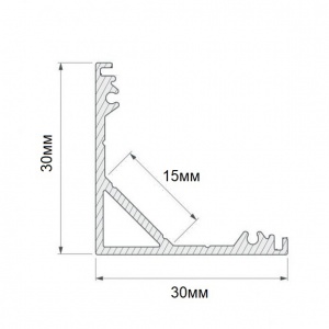 картинка Алюминиевый профиль угловой GS.30*30 v2.0 без экрана магазин gslight 2eca2a0ae0047c6645c731a97b12363f