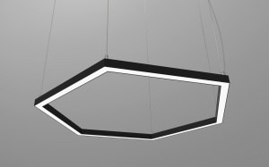 картинка Светильник GS-PROF-HEXAGON-HOLE-498х433мм, сторона 250мм, 60Вт от магазина gslight