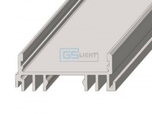 картинка Алюминиевый профиль накладной GS.3612 v2.0 без экрана магазин gslight LC-LSS-1236-2